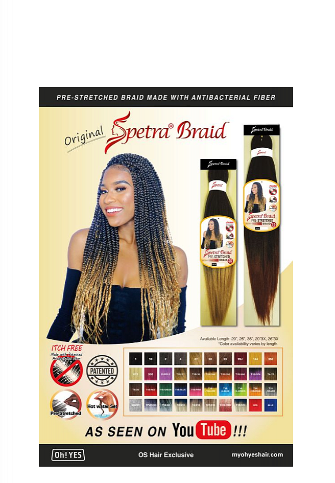 Spetra Braids Spetra Braids Pre-Stretched 1pcs