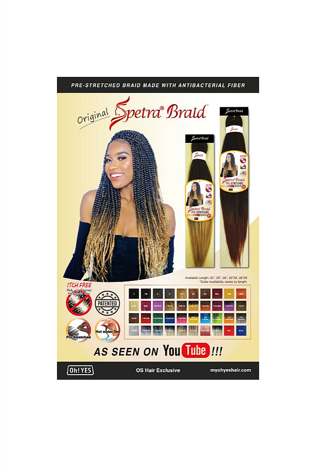 Spetra Braids Spetra Braids Pre-Stretched 1pcs