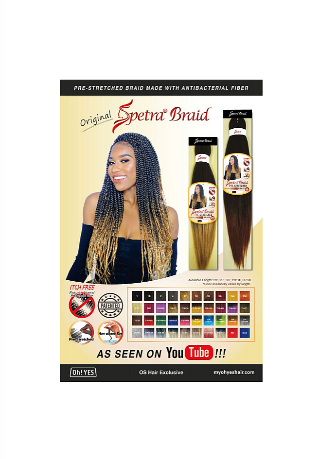 Spetra Braids Spetra Braids Pre-Stretched 1pcs