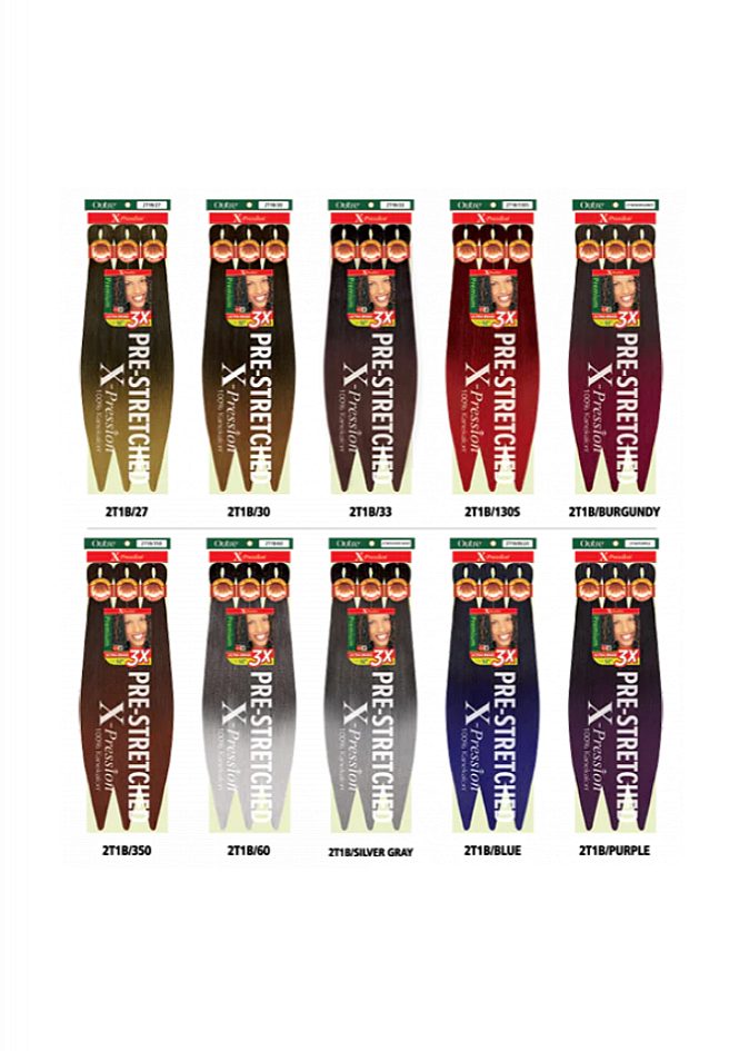 X-Pression Outre Pre-Stretched 3x length 52" 132cm 1pcs
