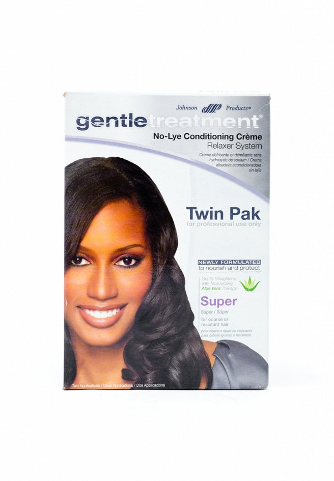 Gentle Treatment Twin Pack No Lye Conditioning Cream Relaxer Super 1 Kit