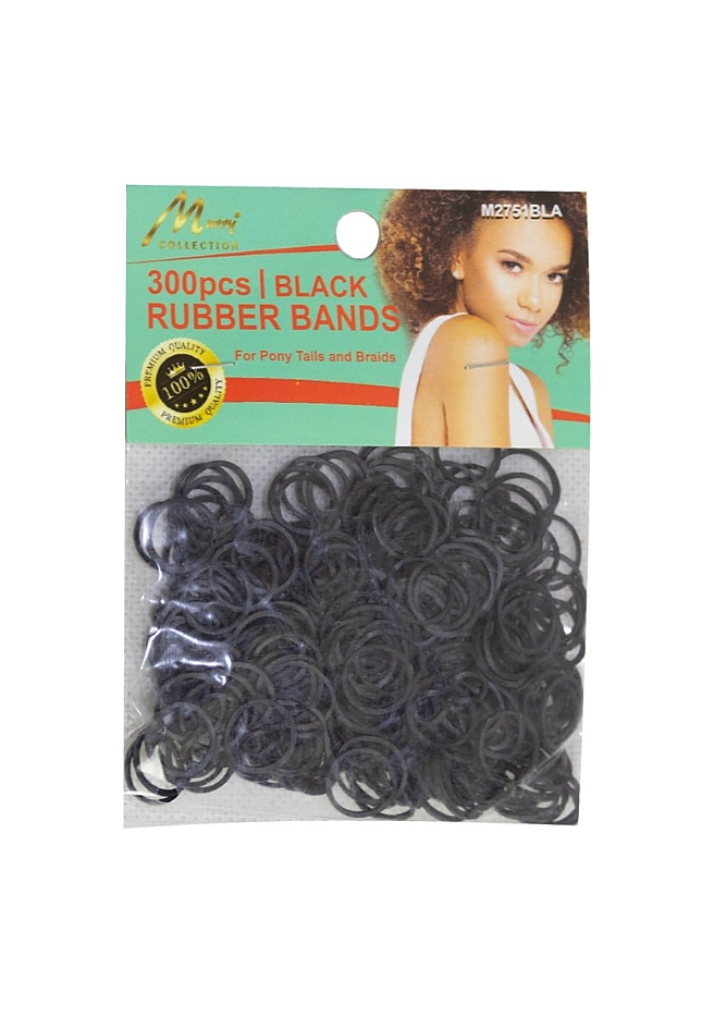 Murry Collection Rubber Bands Black 300pcs (2751BLK) 300pcs