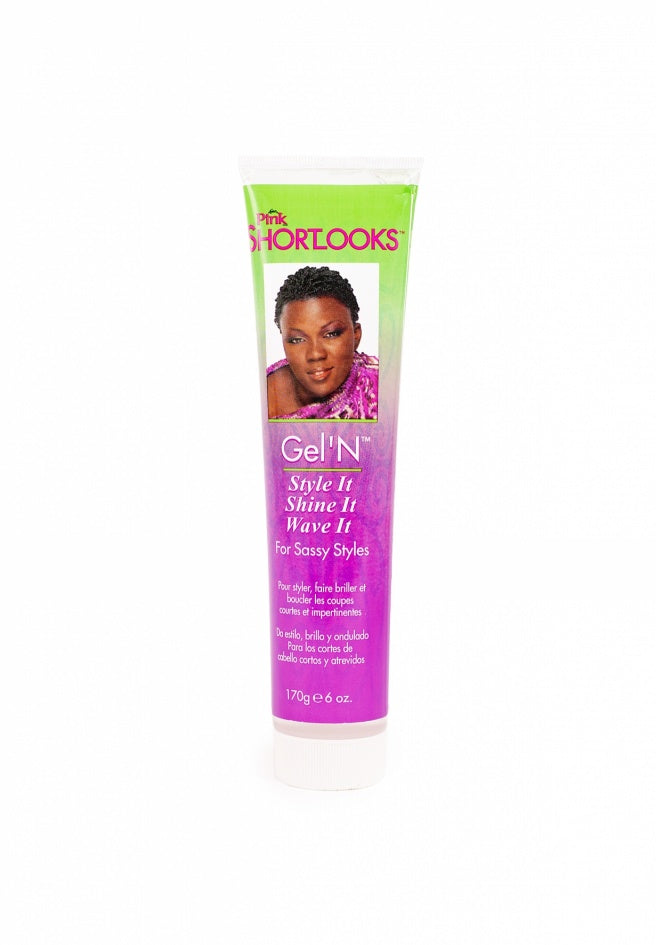 Pink Shortlooks Gel`N Style It, Shine It, Wave It for Sassy Styles 170g/6oz