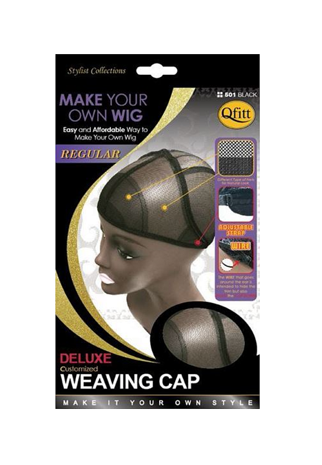 Qfitt Custom Deluxe Weaving Cap Black (501) 1pcs