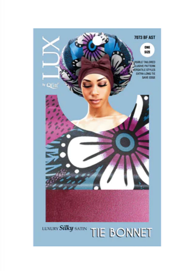 Qfitt SILKY SATIN TIE BONNET 1pcs
