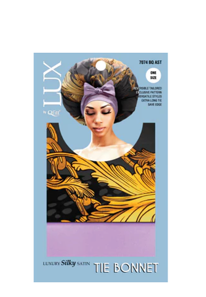 Qfitt SILKY SATIN TIE BONNET 1pcs