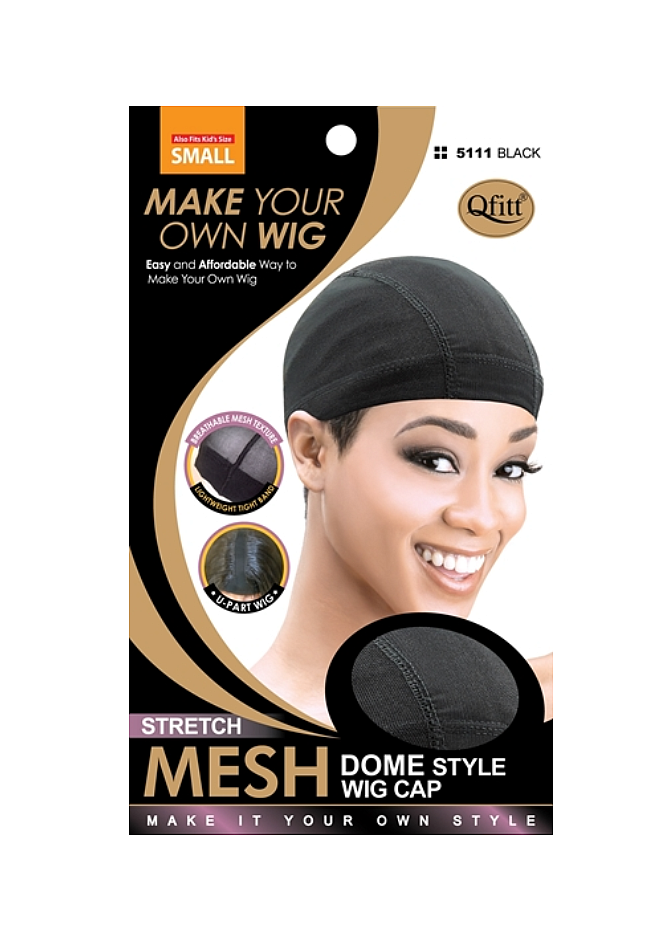 Qfitt STRETCH MESH DOME STYLE WIG CAP 1pcs