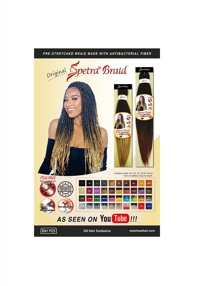 Spetra Braids Spetra Braids Pre-Stretched 1pcs
