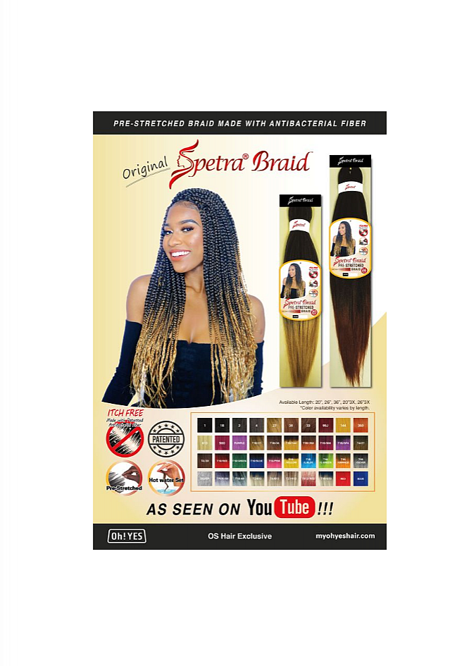 Spetra Braids Spetra Braids Pre-Stretched 1pcs