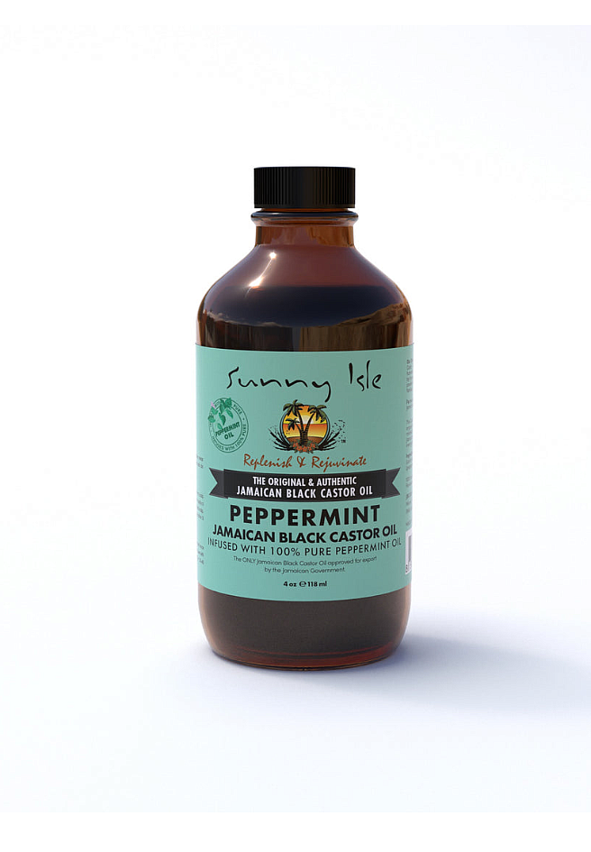 Sunny Isle Jamaican Black Castor Oil with Peppermint 118ml/4oz