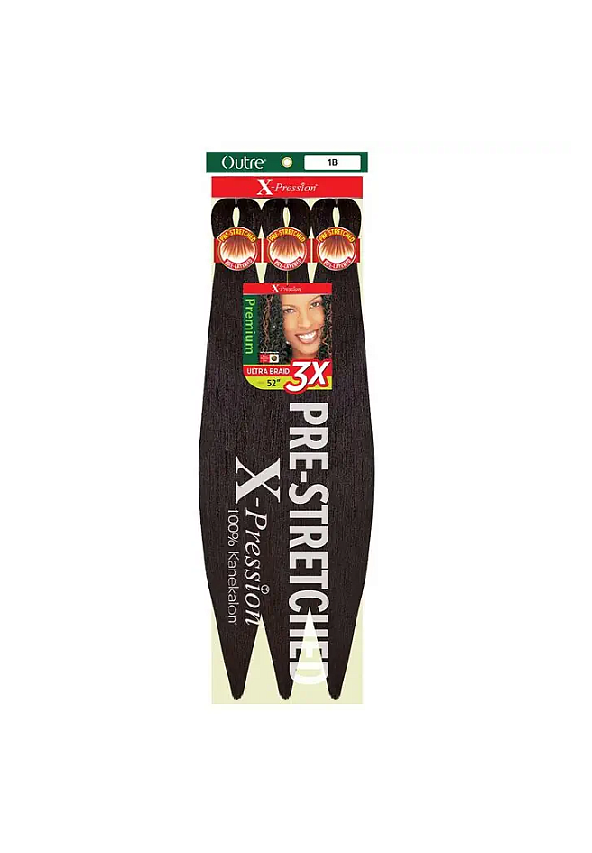 X-Pression Outre Pre-Stretched 3x length 52" 132cm 1pcs