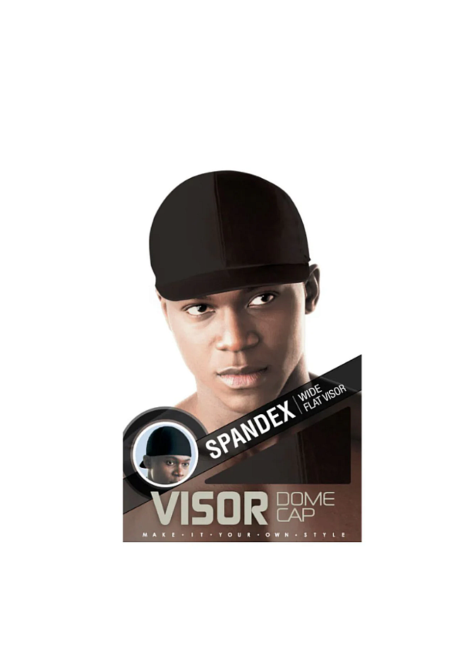 Black visor dome cap 