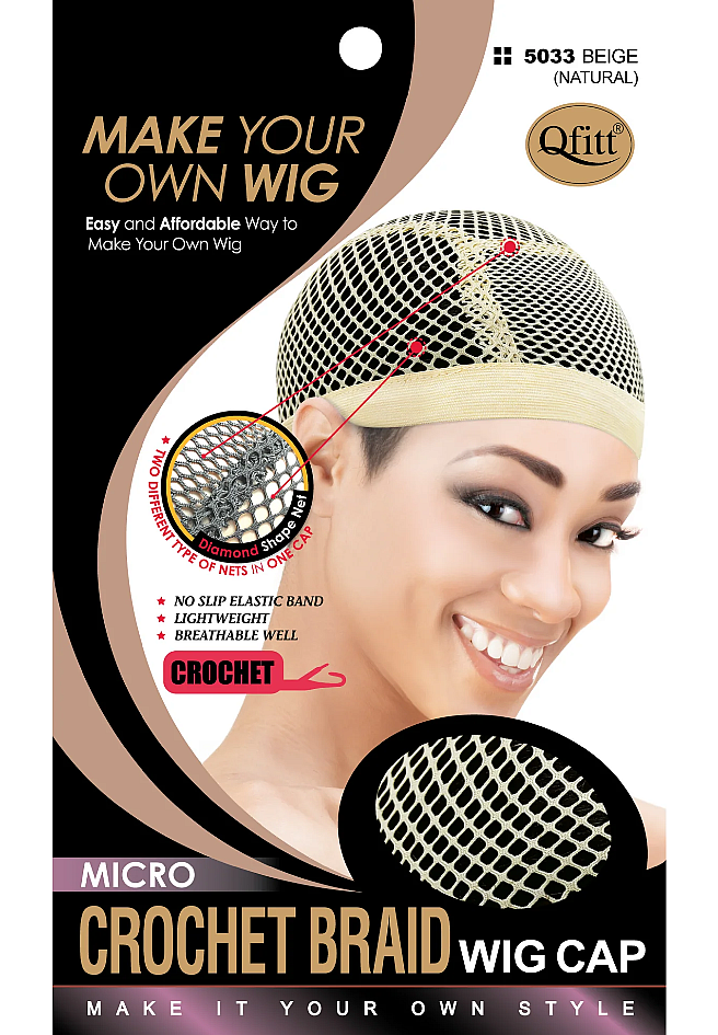 Micro Crochet Wig Cap (5033) 1pcs