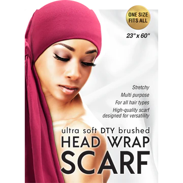 Qfitt Ultra Soft Dty Brushed Head Wrap Scarf Pink (6007) 1pcs