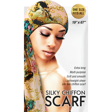 Qfitt Silky Chiffon Scarf 1pcs