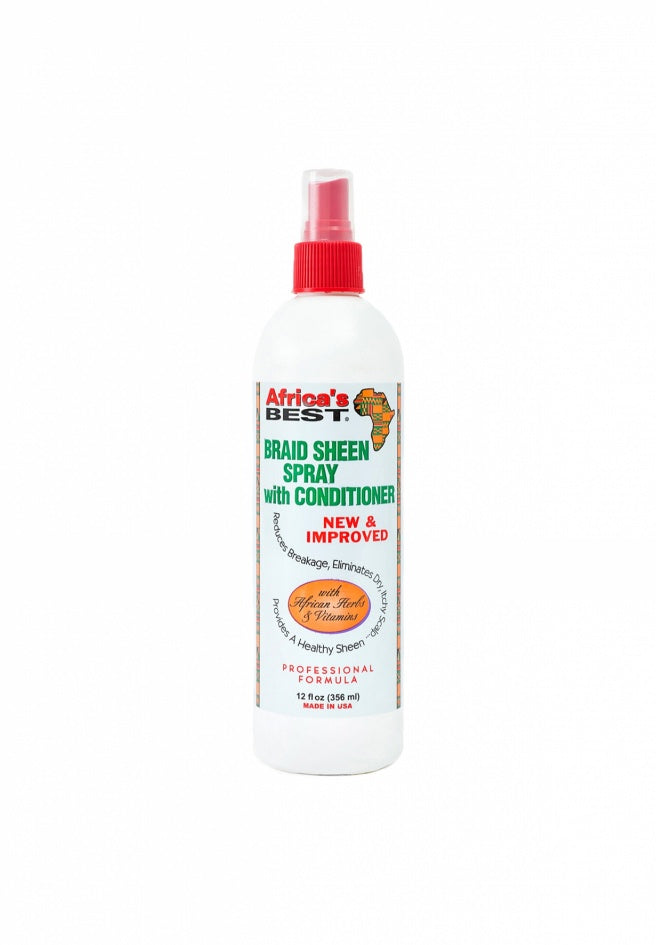 African Best Organics Braid Sheen Spray with Conditioner 356ml/12oz