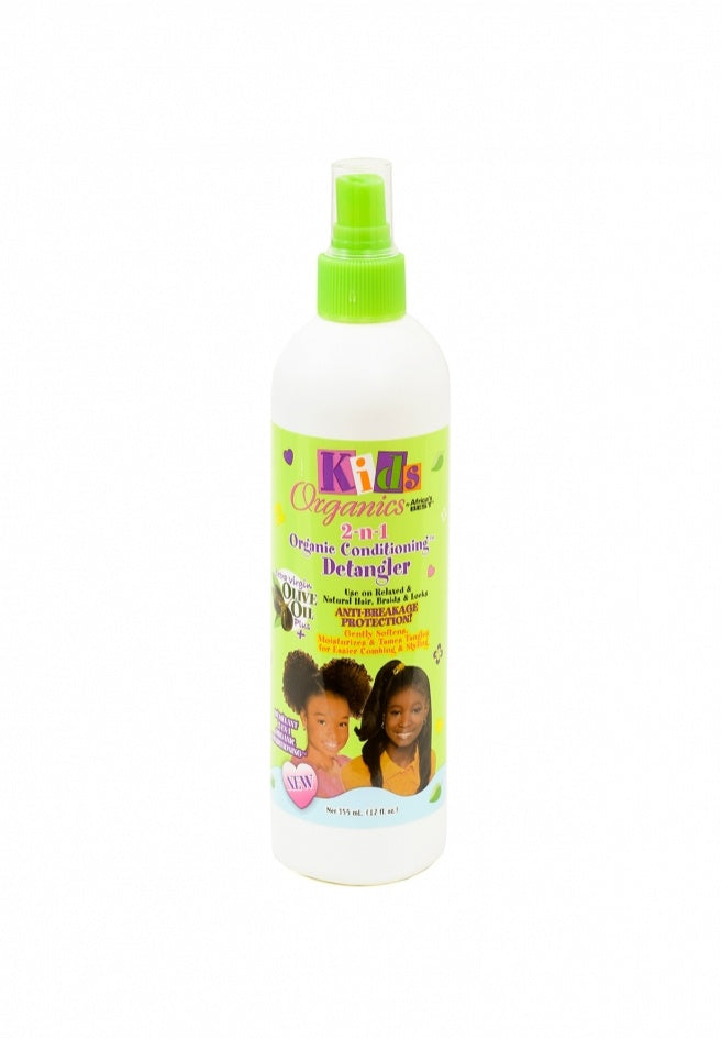 African Best Organics Kids 2-n-1 Conditioning Detangler 355ml/12oz
