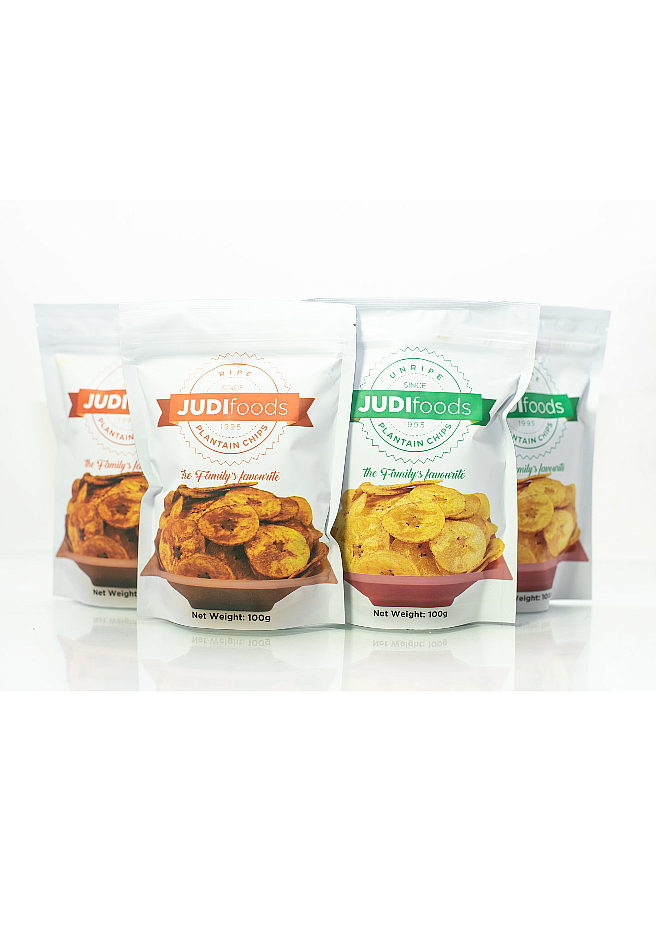 Afro Ganic Plantain Chips Unripe 100g