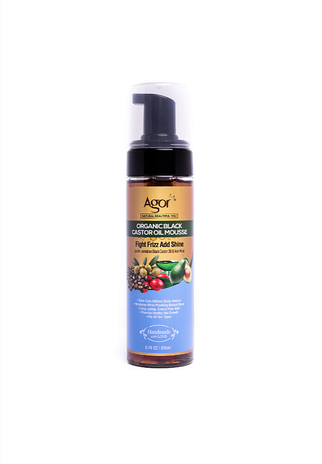 Agor Organic Black Castor Oil Hair Mousse 200ml