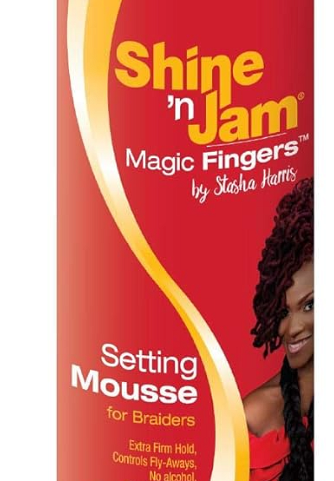 Ampro Shine n` Jam Magic Fingers Setting Mousse 12oz