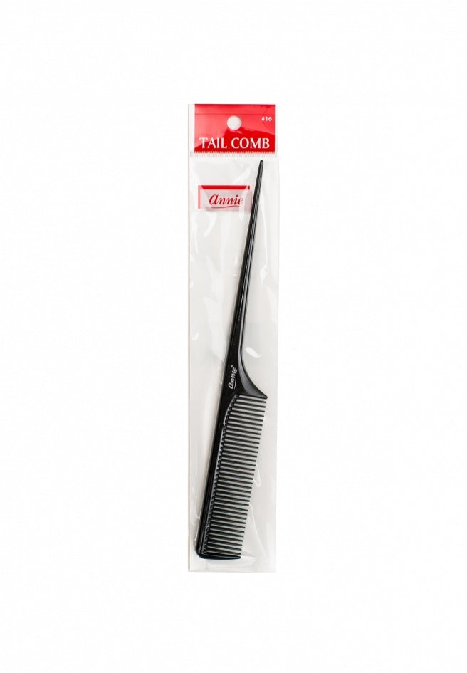 Annie Comb Tail Black (16) 1pcs