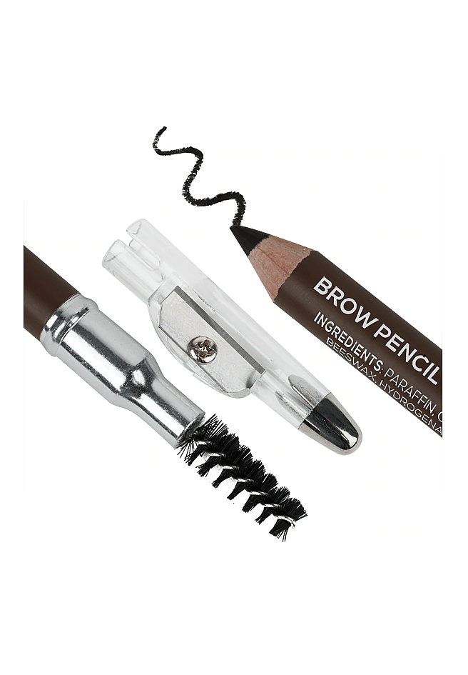Annie Fill and Shape Brow Pencil with Sharpener & Spoolie dark brown (526) 1pcs