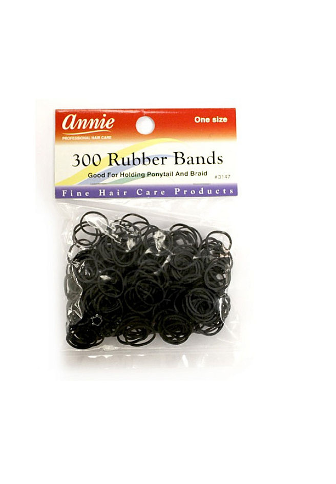 Annie Rubber Bands Black 300pcs (3147) 300pcs