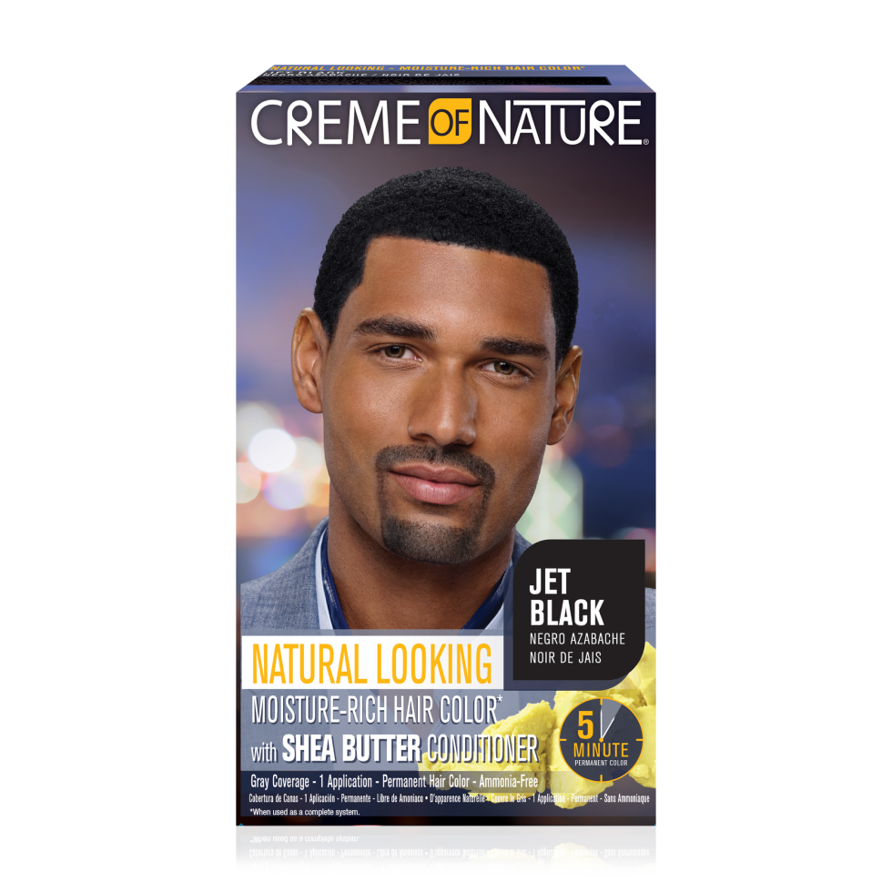 Creme Of Nature MEN Moisture-Rich Hair Color : - Natural Jet Black 1 Kit