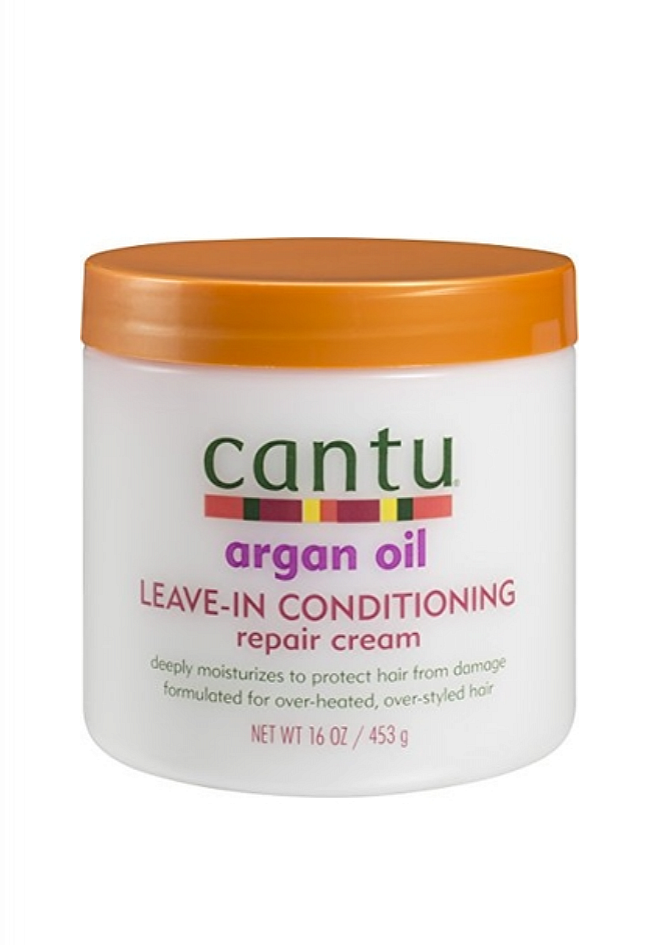 Cantu Argan Oil Leave-In Conditioning Repair Cream for overheated, overstyled hair 453g/16oz