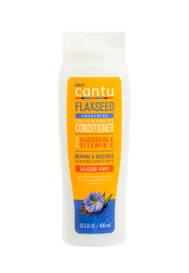 Cantu Flaxseed Smoothing Leave-In or Rinse Out Conditioner 400ml/13.5oz