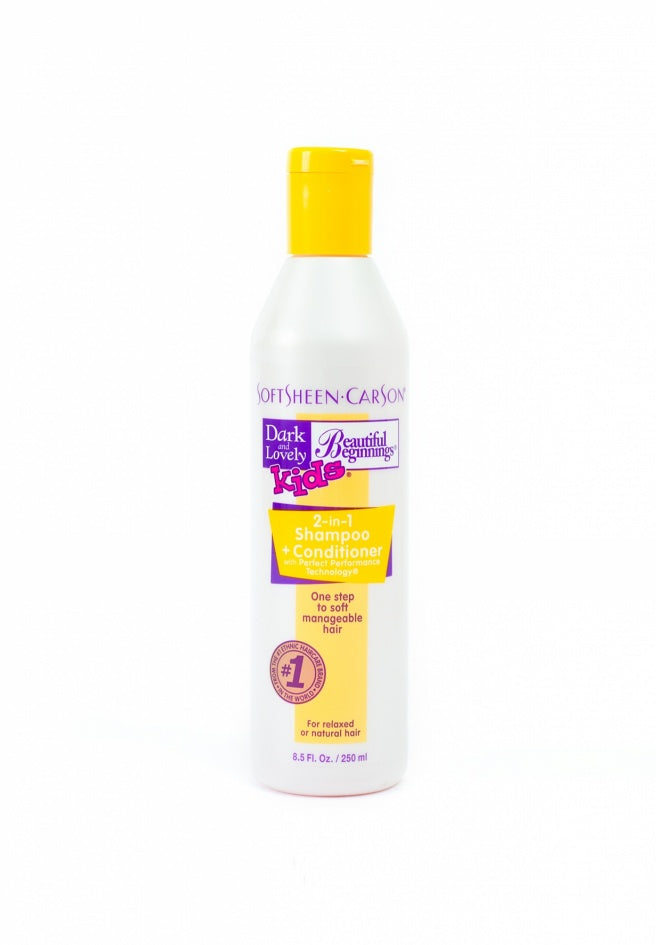 Dark & Lovely Beautiful Beginnings Kids - 2 in 1 Shampoo and Conditionner 250ml/8.5oz