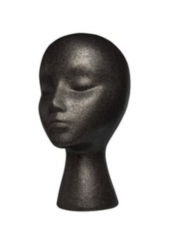 Diane Styrofoam Head Black 1pcs