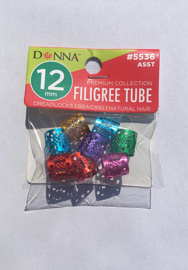 Donna Filigree Tube Asst (5536) 8pcs