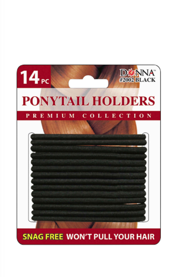 Donna PONYTAIL HOLDERS Black (2002) 14pcs