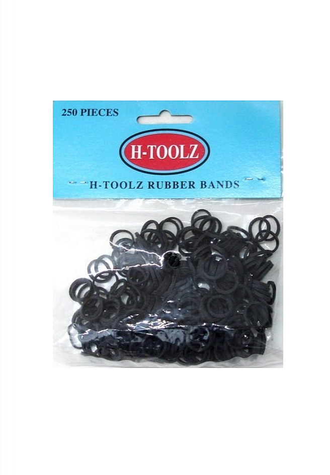Donna Rubber Bands Black Big (267) 200pcs