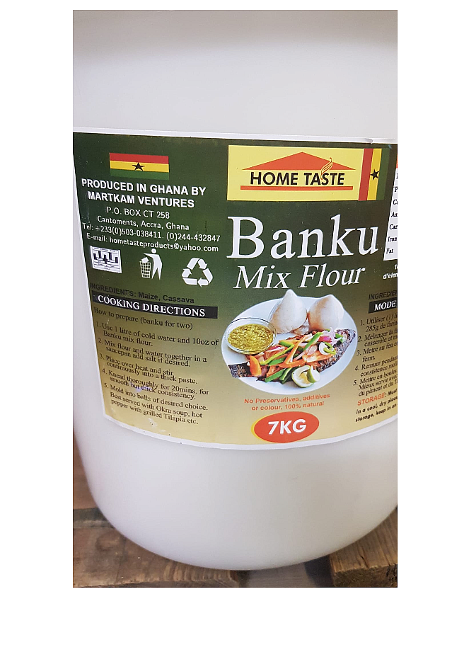 Home Taste Banku Mix Flour (Bucket) 7kg