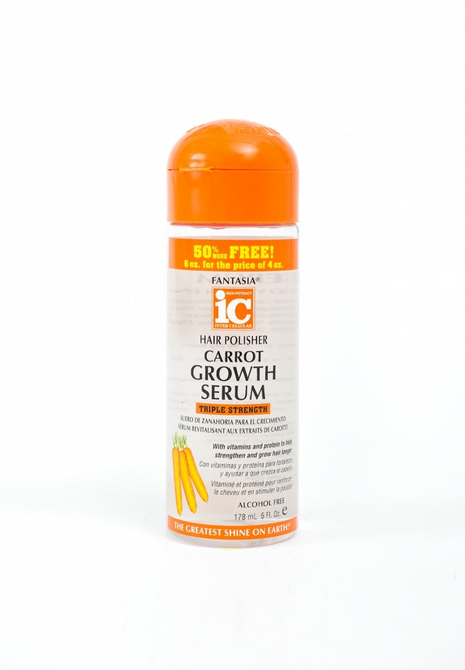 IC Fantasia Hair Polisher Carrot Growth Serum Triple Strength 178ml/6oz