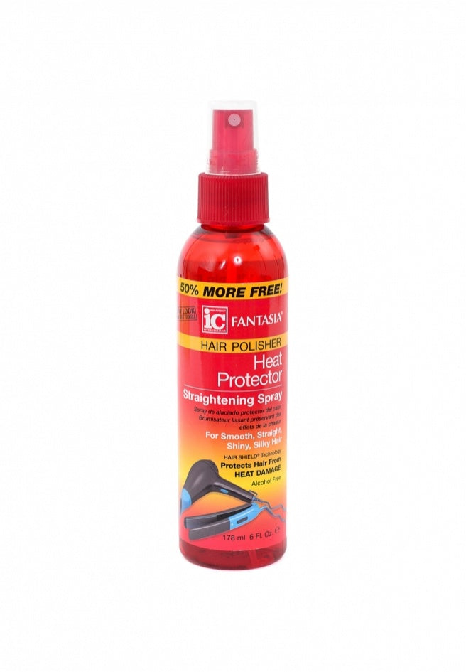 IC Fantasia Hair Polisher Heat Protector Straightening Spray 178ml/6oz