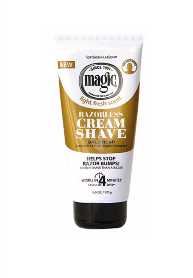 Magic Razorless Cream Shave, Bald Head Maintenance 170g/6oz