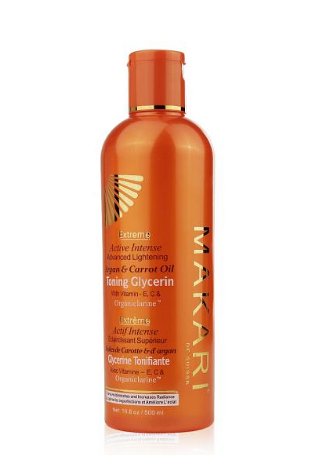 Makari De Suisse Extreme Active Intense Toning Argan Glycerin & Carrot Oil 500ml/16.8oz