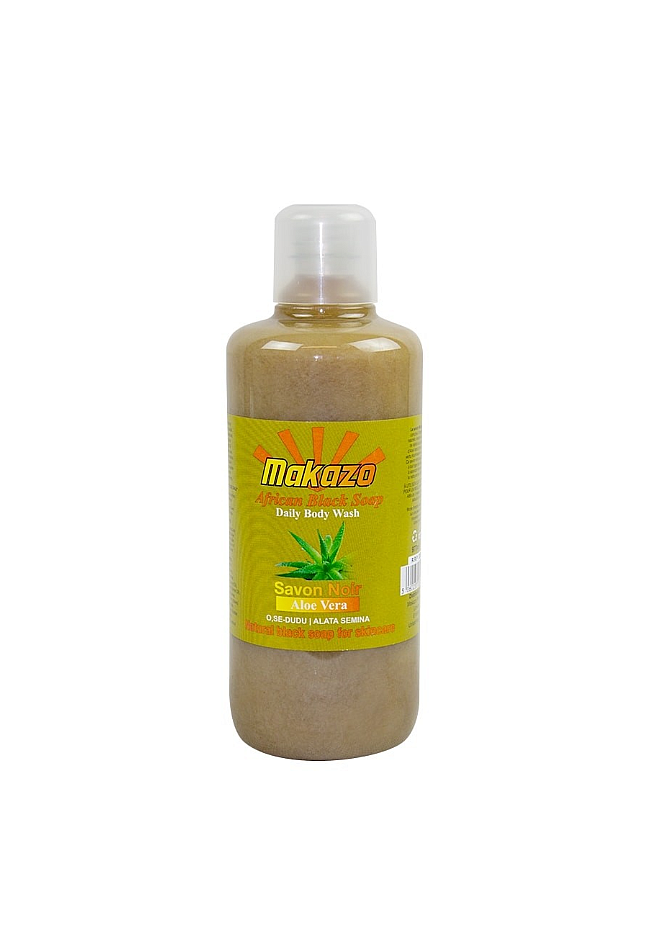 Makazo Black Soap Liquid Aloe Vera 977ml