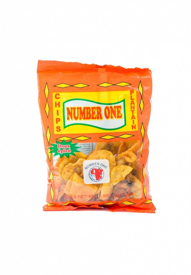 Number One Plantain Chips Spicy 85g