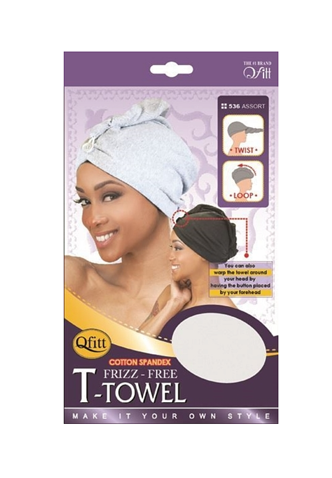 Qfitt FRIZZ-FREE T-TOWEL Assort (536) 1pcs