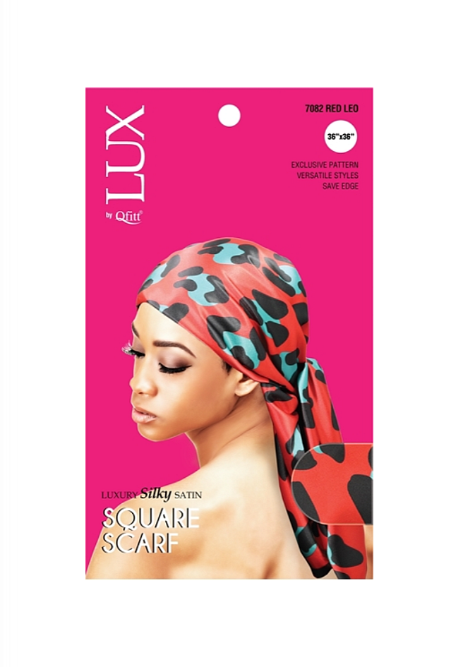 Qfitt SILKY SATIN SQUARE SCARF 1pcs