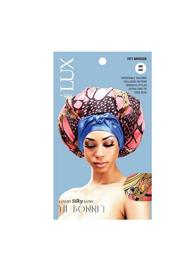 Qfitt SILKY SATIN TIE BONNET 1pcs