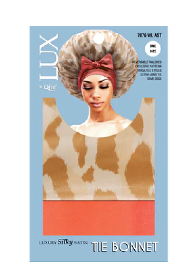 Qfitt SILKY SATIN TIE BONNET 1pcs