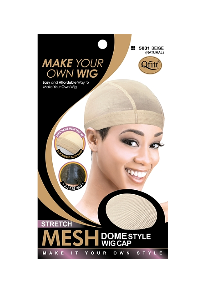 Qfitt STRETCH MESH DOME STYLE WIG CAP 1pcs