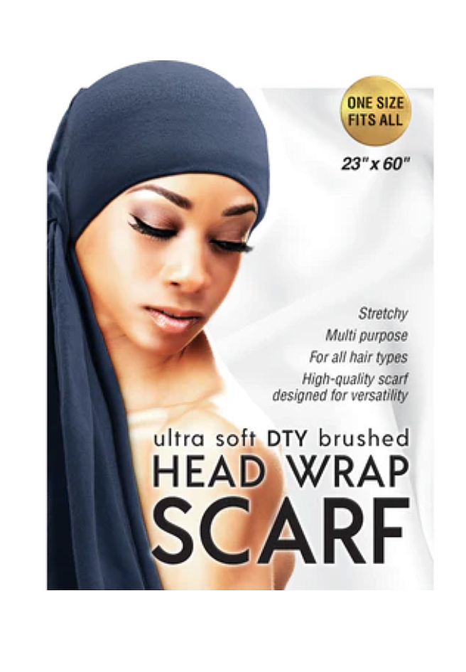 Qfitt Ultra Soft Dty Brushed Head Wrap Scarf Dive (6002) 1pcs