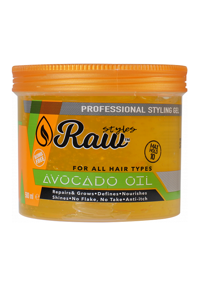 Raw Styling Gel Avocado Oil 500ml