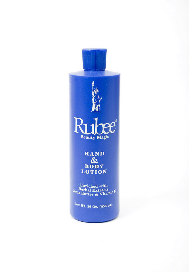 Rubee Hand & Body Lotion enriched with Herbal Extracts, Cocoa Butter and Vitamine E 453g/16oz